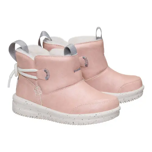HEYDUDES Camden Bow Boot Toddler Cozy - Sparkle Pink