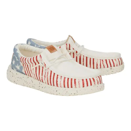 HEYDUDES Wally Funk Youth Americana Stars - American Flag