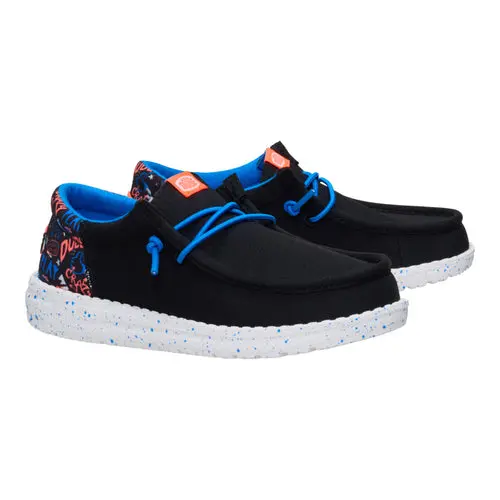 HEYDUDES Wally Funk Youth Game On - Black\/Multi