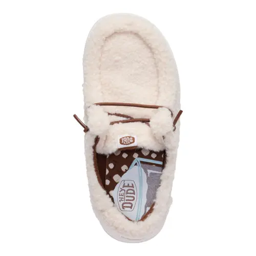 HEYDUDES Wendy Youth Sherpa Cocoa - Wood Ash