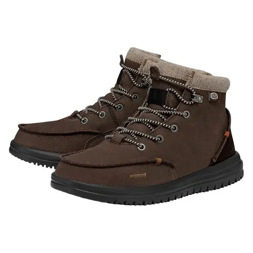 HEYDUDES Bradley Leather Boot - Brown