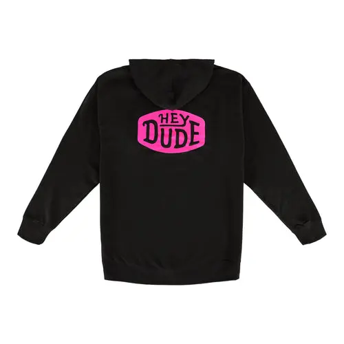 HEYDUDES Go To Buckle Hoodie - Black / Pink
