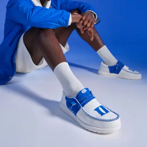 HEYDUDES Men's Wally Tri Duke - Duke White / Blue