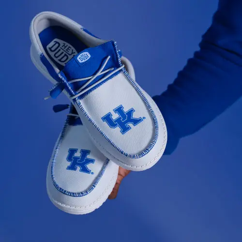 HEYDUDES Men's Wally Tri Kentucky - Kentucky White / Blue