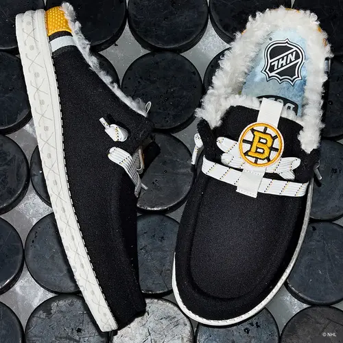 HEYDUDES NHL\u00ae Boston Bruins\u00ae Wally Slip - Black / Yellow
