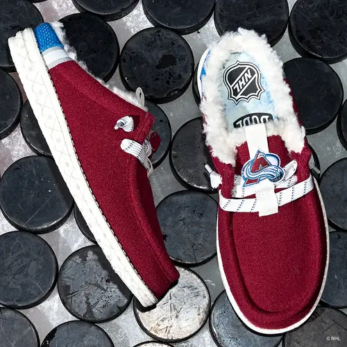 HEYDUDES NHL\u00ae Colorado Avalanche\u00ae Wally Slip - Burgundy / Blue
