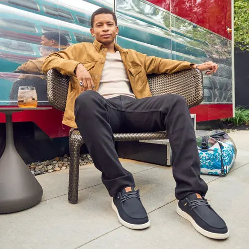 HEYDUDES Paul Canvas - Black