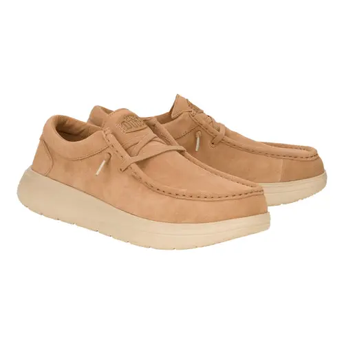 HEYDUDES Wally Comf Suede - Tobacco Brown / Irish Cream