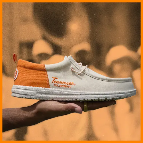 HEYDUDES Wally Funk Tennessee Vols - White / Orangesicle