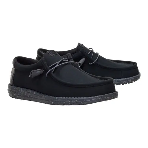 HEYDUDES Wally Hex - Black / Black