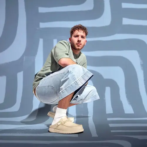 HEYDUDES Wally Slip Stretch Canvas - Bone White