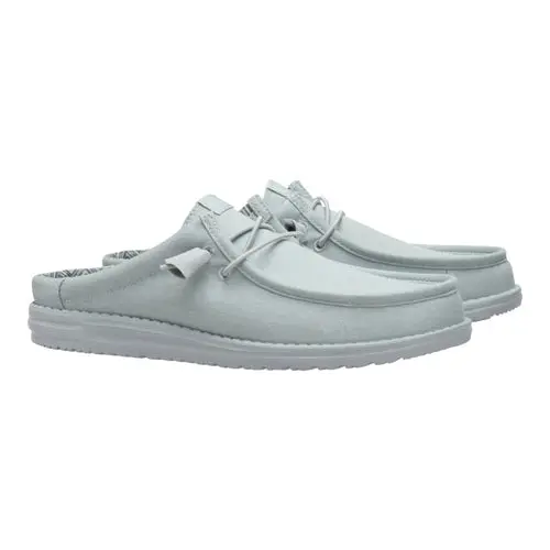 HEYDUDES Wally Slip Stretch Canvas - Puritan Grey