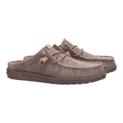 HEYDUDES Wally Slip Stretch Sox - Deep Taupe / Chanterelle Tan