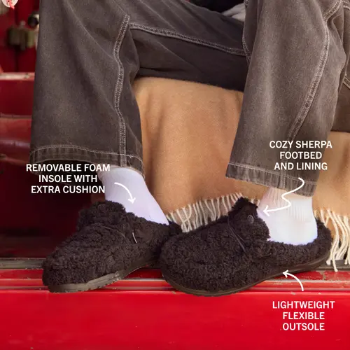 HEYDUDES Wally Slipper - Cozy Black / Black