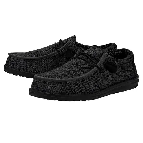HEYDUDES Wally Sox Wide - Micro Total Black