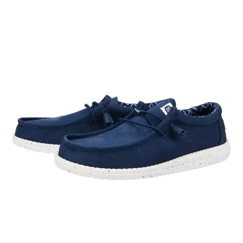 HEYDUDES Wally Stretch Canvas - Navy