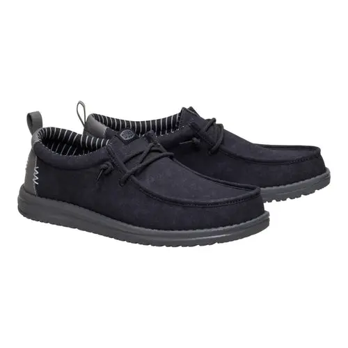 HEYDUDES Wally Vintage Classic - Black Oyster / Black