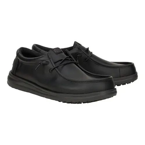 HEYDUDES Wally Work CE Classic Slip Resistant Wide - Black