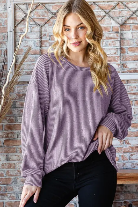 Round Neck Dropped Shoulder Blouse online