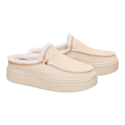 HEYDUDES Austin Lift Cozy Stitch - Egret