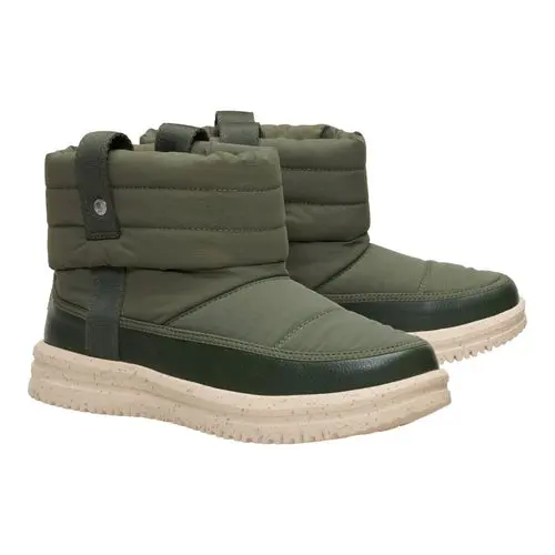 HEYDUDES Camden Cuff Nylon Quilt - Dark Olive