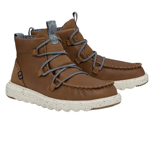 HEYDUDES Reyes Boot Leather - Tobacco Brown