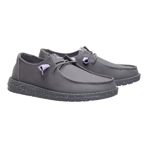 HEYDUDES Wendy Canvas - Dark Grey
