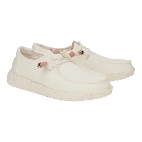 HEYDUDES Wendy Canvas Mono - Egret