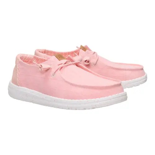 HEYDUDES Wendy Chambray Grid - Pale Pink