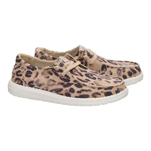 HEYDUDES Wendy Craft Suede - Taupe Leopard