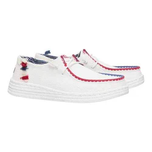 HEYDUDES Wendy Espadrille Americana - White