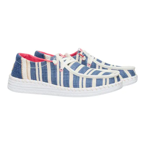 HEYDUDES Wendy Espadrille Coast - Navy/White