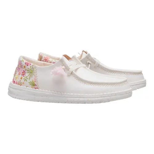 HEYDUDES Wendy Funk Embroidered Floral - Ivory/Multi