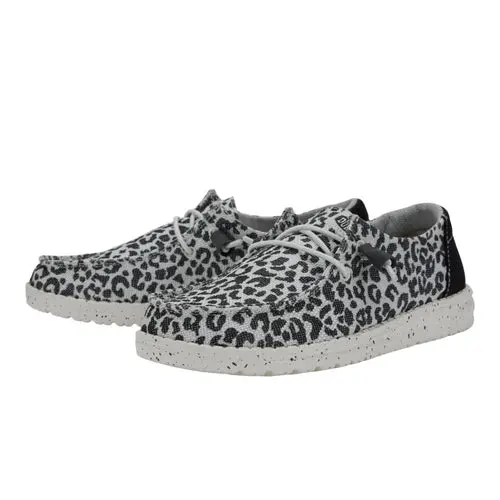 HEYDUDES Wendy Leopard - Black/Grey