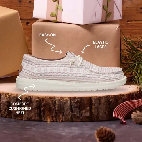 HEYDUDES Wendy Nordic Sweater - Egret/Multi