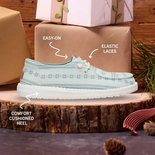 HEYDUDES Wendy Nordic Sweater - Iceberg Green/Multi