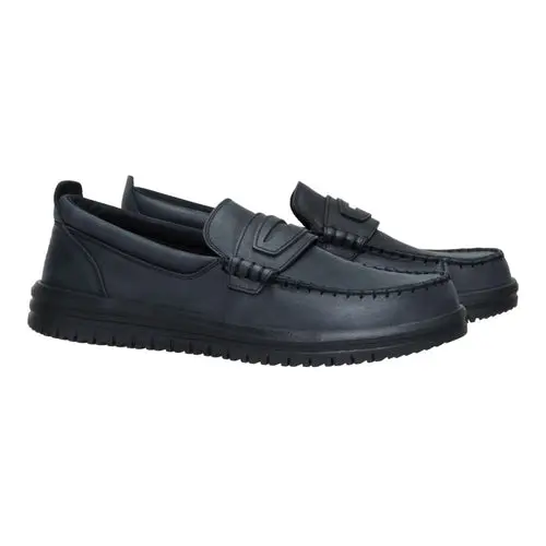 HEYDUDES Wendy NXT Loafer Leather - Black/Black