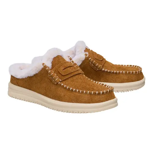HEYDUDES Wendy NXT Mule Cozy - Spice Brown/Wood Ash