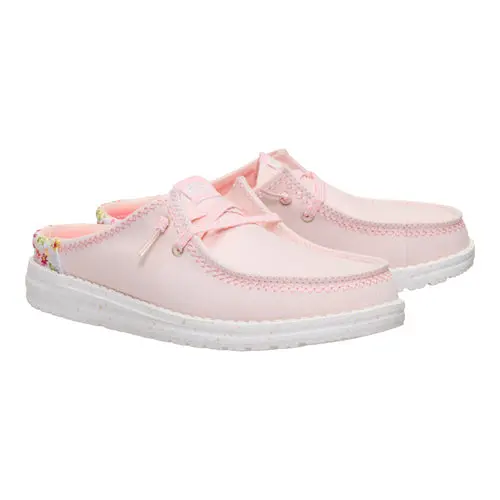 HEYDUDES Wendy Slip Embroidered Floral - Pale Pink