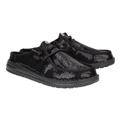 HEYDUDES Wendy Slip Sequin - Black
