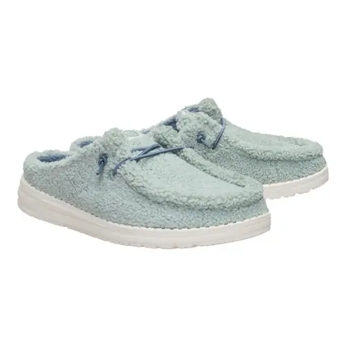 HEYDUDES Wendy Slip Sherpa - Iceberg Green