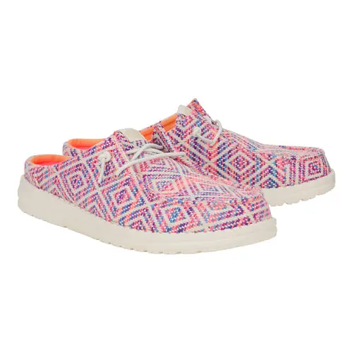 HEYDUDES Wendy Slip Surf Baja - Blue/Pink/Multi