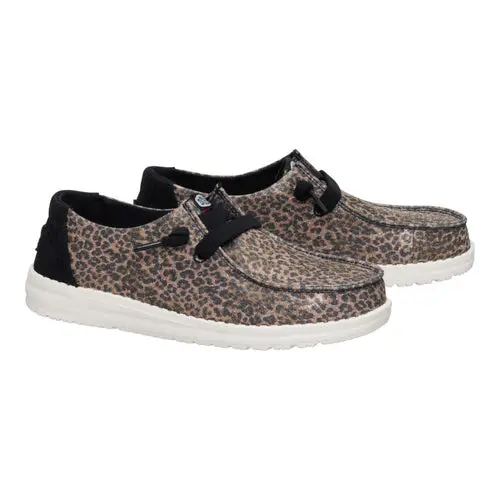HEYDUDES Wendy Sparkle Animal - Leopard