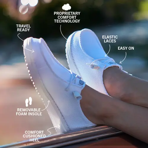 HEYDUDES Wendy Stretch Sox - Light Grey